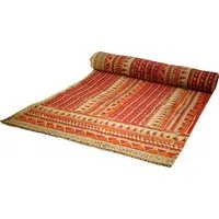 Guru-Shop Tagesdecke Blockdruck Tagesdecke, Bett & Sofaüberwurf,..