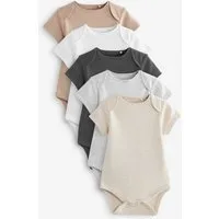 Next Kurzarmbody 5er-Pack Essential Baby-Bodysuits mit kurzem Arm (5-tlg)
