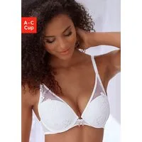 LASCANA Push-up-BH Maria Edle Stickerei-Spitze, BH mit Bügel und Schale, High-Apex-Schnitt