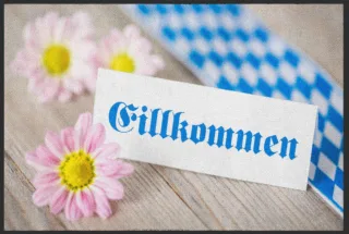 Fussmatte Willkommen Bayrisch 4544 | Größe: 60 cm x 45 cm