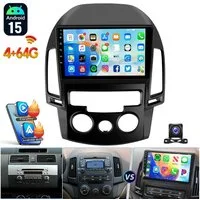 ESSGOO 9'' DAB+ Für Hyundai i30 MK1 FD 2006-11 Android 15 Carplay GPS Navi BT Autoradio (RDS, 2+64GB(optional), FM, AM, DAB+ (optional), Wireless Apple Carplay & Android Auto,2 DIN,WiFi)