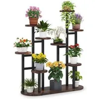 Tribesigns Blumenständer 5-stufiger Metall-Pflanzenständer, mit 8 Ablagen, 105 x 40 x 100cm