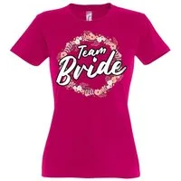Youth Designz T-Shirt Bride Team Braut JGA Damen Shirt mit lustigem Hochzeit Spruch Print