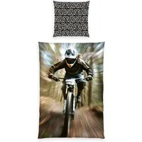 Herding Young Collection Wendebettwäsche Young Collection Mountainbike, Microfaser, 2 teilig, mit Motocross Design