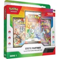 The Pokémon Company International Sammelkarte Pokemon Illustrations-Kollektion Erste Partner: Serie 1