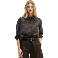 Marc O'Polo Hemdjacke A-Shape aus Organic Cotton-Lyocell-Leinen-Mix