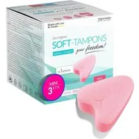 JOYDIVISION Tampons das Original, Soft Tampons, Fadenlose Freiheit, Mini Gr., 3-St., ohne Rückholfaden für Alltag, Sport und Spa