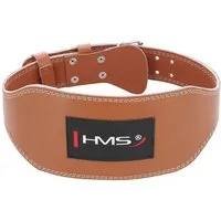 HMS Trainingshilfe Gewichtheberggürtel PA3998 aus Leder (Große XL) braun