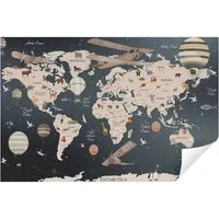 Wallarena Fototapete Kinderzimmer - Mehrfarbig - Kinder - Vlies - Kinderzimmer, glatt, 152x104cm