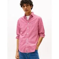 Tommy Hilfiger Langarmhemd FLEX POPLIN GINGHAM SHIRT