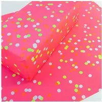 Bow & Hummingbird Geschenkpapier Geschenkpapier "Neon Konfetti" aus Recyclingpapier, Bow&Hummingbird
