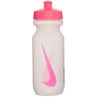 Nike - Wasserflasche "Big Mouth 2.0", Weite Trinköffnung, 650ml (Transparent/Pink)
