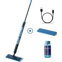 Philips Akku-Wischmopp OneUp elektrischer Wischer 5000 Series XV5113/01, 7,2 W, beutellos, 70 min Akku-Laufzeit, inkl. 1 Pad und 40 ml Reiniger