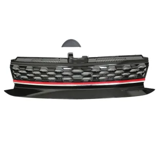 Kühlergrill Sportgrill Schwarz Rot / Chrom für VW Golf 7 VII Facelift ab 2017-