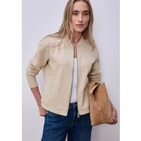 STREET ONE Sweatjacke aus elastischem Materialmix