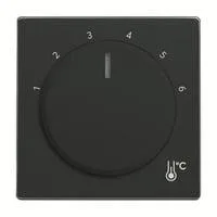 Zentralscheibe Temperatur rund 1794 R-81, Thermostat anthrazit, Retail