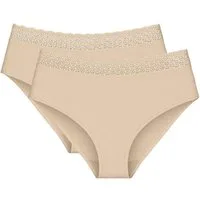 Triumph Midislip Feel of Modal (2er Pack) sehr weich, elastischer Bund mit Spitze, leicht