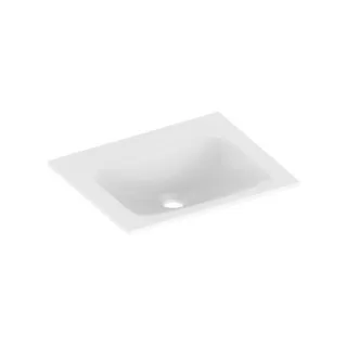 Keuco X-Line Keramik-Waschtisch 33130314600 46,5x1,7x38,3cm, ohne Hahnloch und Überlauf, weiß