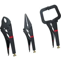 CCLIFE Gripzange CCLIFE Gripzangen Set aus Stahl fuer Schweißen und Reparatur, 3-tlg.