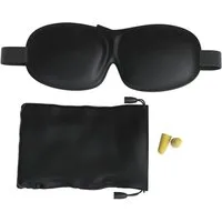EAZY CASE Schlafmaske Unisex Schlafmaske, Schlafbrille ergonomisch 3D Augenbinde Reise Maske Blickdicht Schwarz