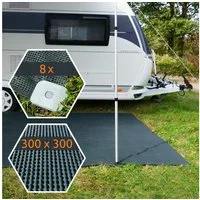 yourGEAR Zeltteppiche yourGEAR Outdoor Soft Carpet 300 x 300 cm - Vorzeltteppich Zeltteppich