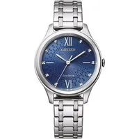 Citizen Solaruhr EM0500-73L, Armbanduhr, Damenuhr, analog, Edelstahlarmband