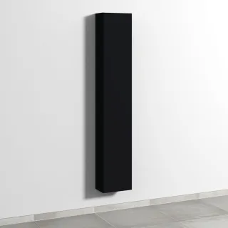 Sanipa 3way Hochschrank mit 1 Tür, Schwarz-Matt SF16108