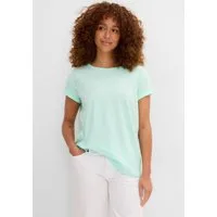bonprix T-Shirt (1-tlg) lockere, figurumspielende Passform, Kurzarm, Rundhalsausschnitt