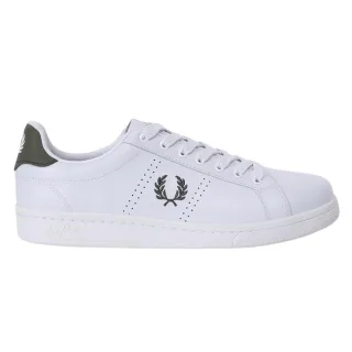Fred Perry B721 Weiße Lw Grüne Leder-sneaker