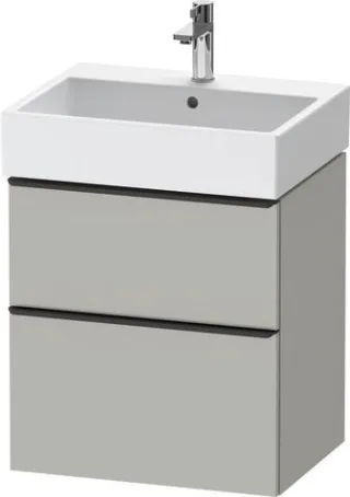 Duravit D-Neo Waschtischunterbau wandhängend Betongrau Matt 584x442x625 mm - DE43710BD070000 DE43710BD070000