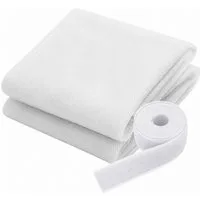 Testrut Fliegengitter-Gewebe Fliegengitter 130 x 150 cm Weiß mit Klettband, (1-St)