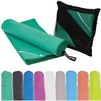 Mach1 Sporthandtuch Mikrofaser Sport Handtuch – kompakt & schnell trocknend, (2-St), Mit Reißverschlussfach