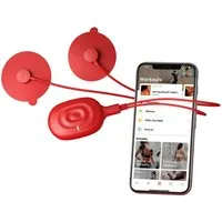 Therabody TENS-EMS-Gerät PowerDot UNO RED 2.0 Muskelstimulator, bis zu 20 Stunden Akkulaufzeit, Schmerzlinderung, Muskelaufbau, Muskelerholung