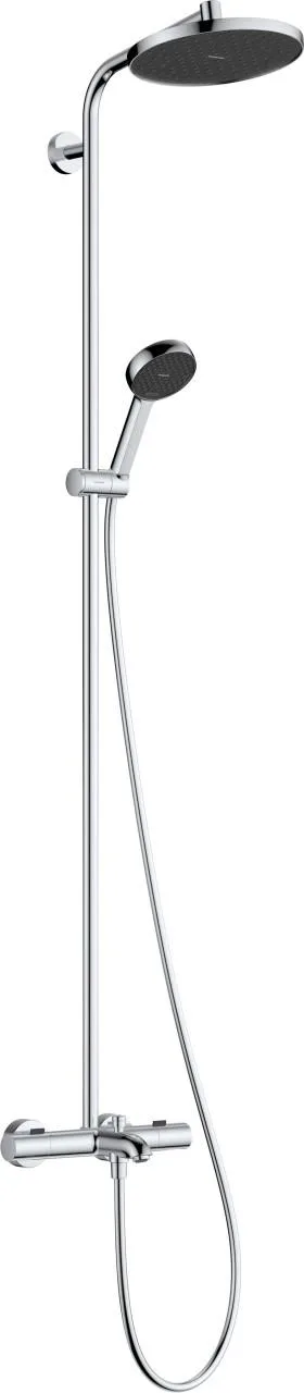 Hansgrohe Activera S Showerpipe 240 1j EcoSmart m. Wannenthermostat Ecostat Fine chrom, 28871000 28871000