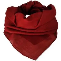 Hathi Halstuch Tuch Halstuch 100% Baumwolle unifarben bordeaux-rot, ca. 100 x100 cm, (1-St)