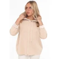Zwillingsherz Hoodie "Positive Mind" Kapuze, 3/4 Arm, tonaler Schriftzug vorn, Kordelzug
