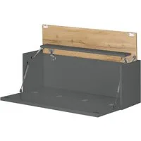 Lomadox Sekretär CRISP-61, in anthrazit mit Wotan Eiche, ca. 100/35/30 cm