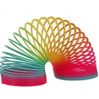 Fun Trading Lernspielzeug Regenbogenspirale XXL ca. Ø 10 cm, Treppenläufer/Springfeder (1-St), ideal für Geschenk / Mitgebsel