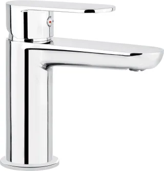 Neuesbad Serie 100 Waschtischarmatur Eco Luftsprudler 4, 5 l/min.., chrom, ohne Ablaufgar NB1DEBGAE020M1