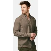Indicode Langarmhemd Herren Brayden Herrenhemd Langarm mit Button-Down-Kragen