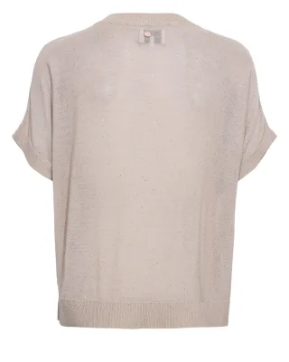 Nümph - NUSPARKLE PULLOVER silver mink - Gr. - S