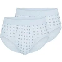 Schiesser Slip 2er Pack Cotton Essentials Feinripp (Spar-Set, 2-St) Sportslip / Unterhose - Baumwolle - mit Eingriff - Strapazierfähig