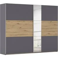 OTTO home Kleiderschrank Mehrzweckschrank Aktenschrank Möbel Mietswohnung TOPSELLER ASTANA (3 Ausstattungen BASIC/CLASSIC/PREMIUM (inkl. SOFT-CLOSE-FUNKTION) mit 3 Spiegelelementen, Metallgriffleisten alufarbig MADE IN GERMANY