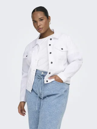 ONLY CARMAKOMA - CARWESPA LS JACKET WHITE DNM NOOS White - Gr. - 44
