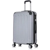 Flexot Hartschalen-Trolley F-2045 Kofferset, 360° Rollen, robuster Reisekoffer, Bordcase, 4 Rollen, Robuster und moderner Koffer mit vier 360° Rollen und Zahlenschloss