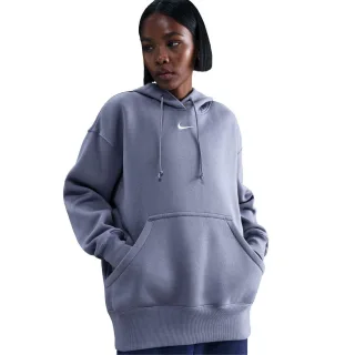 Nike - Kapuzenpullover für Damen, Zum Überziehen, Fleece, Übergroß (Indigoblau)
