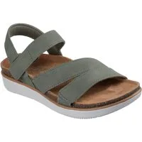Skechers LIFTED COMFORT Sandale Sommerschuh, Sandalette, Klettschuh mit Memory Foam
