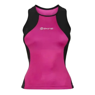 Skins - "Tri 400" T-Shirt für Damen, Ärmellos (Pink)
