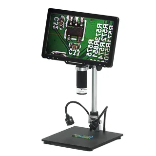 LP101 10.1 Inch Digital Microscope Industrial ,Adjustable Angle Wireless Remote Control Coin Identification Touch Dimmin