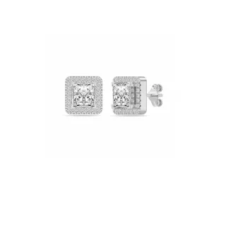 Echte Funkel Ohrringe für Damen aus 925 Sterling Silber mit Zirkonia